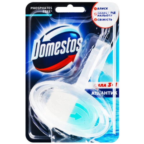 Підвісний туалетний блок Domestos Сила 3в1 Атлантік, 35 г